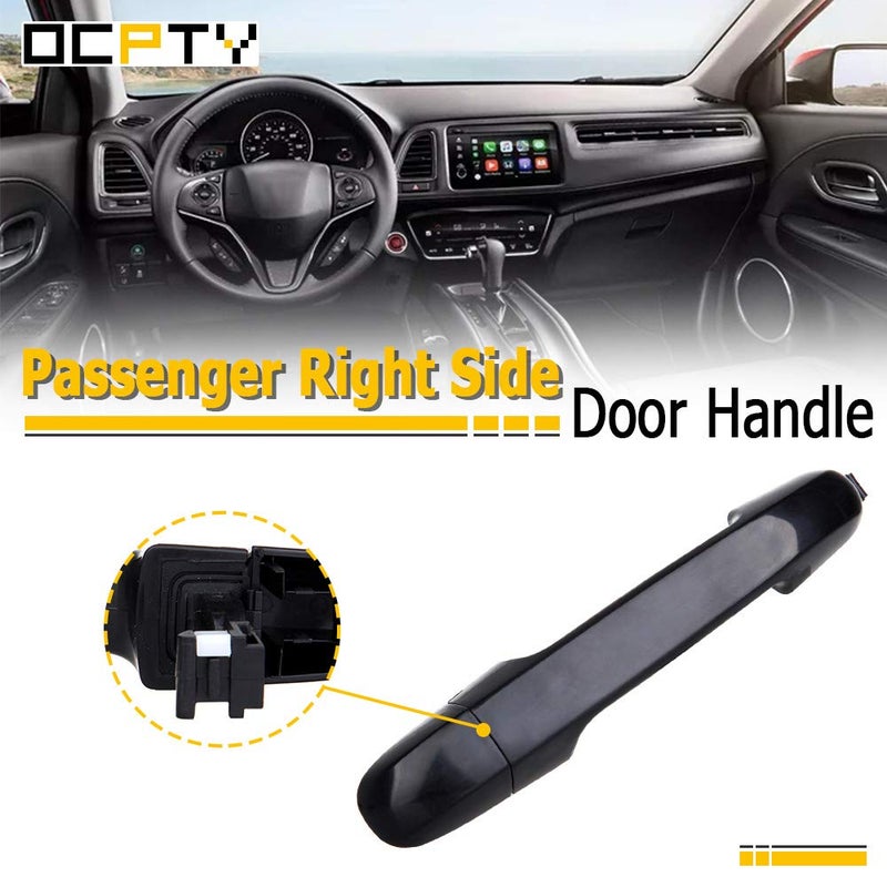 OCPTY Door Handles Exterior Passenger Right Side Replacement fit 2006-2012 for Hyundai Elantra Outside Door Handle Black - Image 2